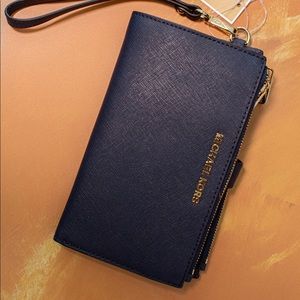 Michael Kors Navy Clutch